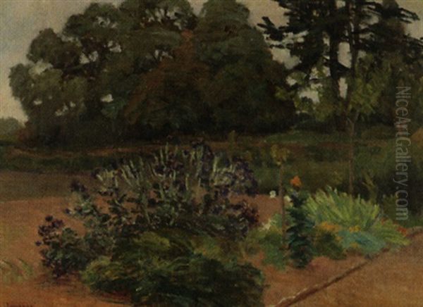 Le Jardin Du Peintre Oil Painting by Abel Louis Alphonse Lauvray