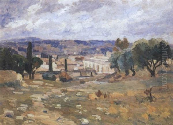 La Chartreuse De Villeneuve-les-avignon Oil Painting by Abel Louis Alphonse Lauvray