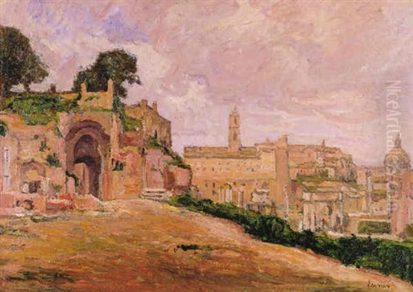 Vista De Roma Oil Painting by Abel Louis Alphonse Lauvray