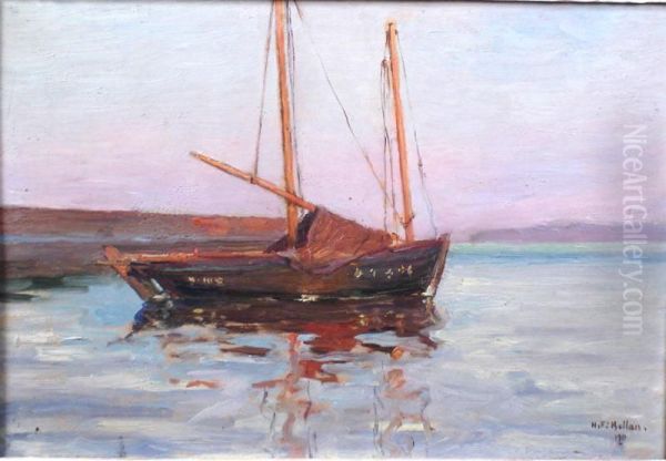 Bateau Amare Oil Painting by Ferdinand Bellan