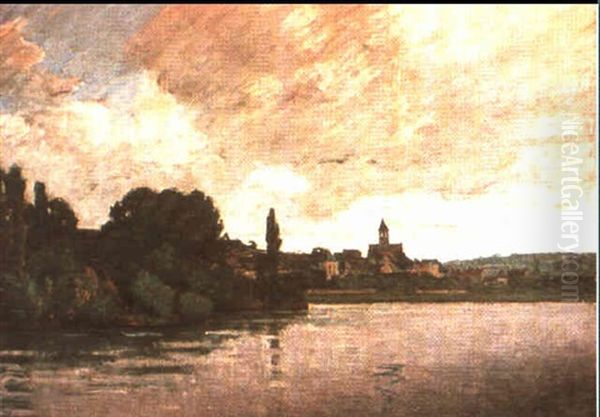 La Seine A Vetheuil by Abel Louis Alphonse Lauvray