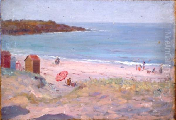 La Plage Oil Painting by Ferdinand Bellan