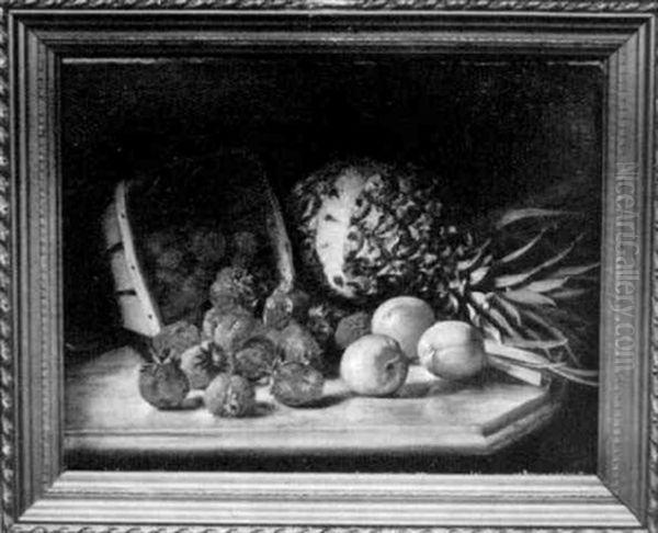 Tabletop Still Life Oil Painting by August Laux