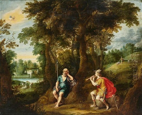 Mercurio Y Argos Oil Painting by Geeraert De Lavallee