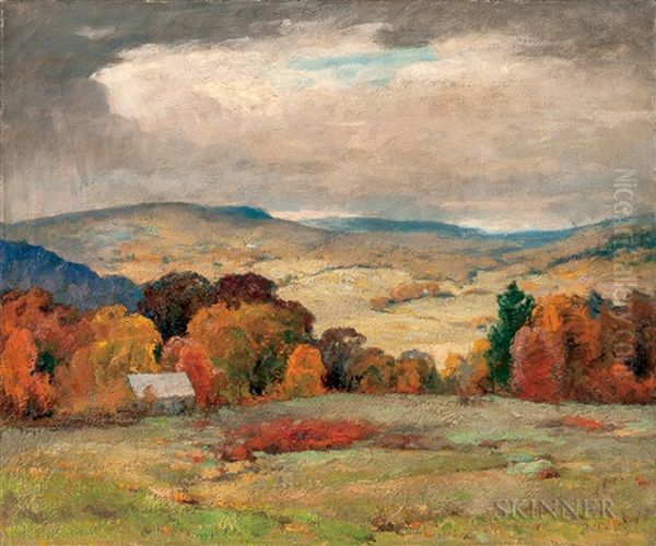 Cloud Shadows In October, Vermont Oil Painting by Jonas Joseph LaValley