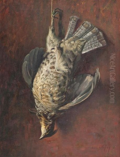 Hanging Partridge Oil Painting by Jonas Joseph LaValley