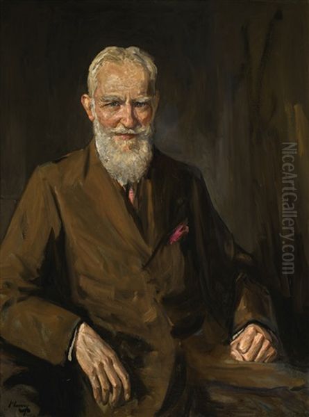 Portrait Of George Bernard Shaw Oil Painting by John Lavery