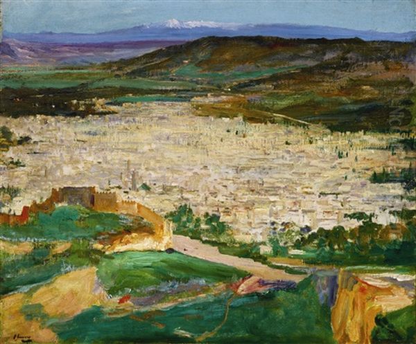 A View Of Fez Oil Painting by John Lavery