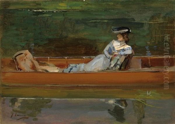 Summertime Oil Painting by John Lavery