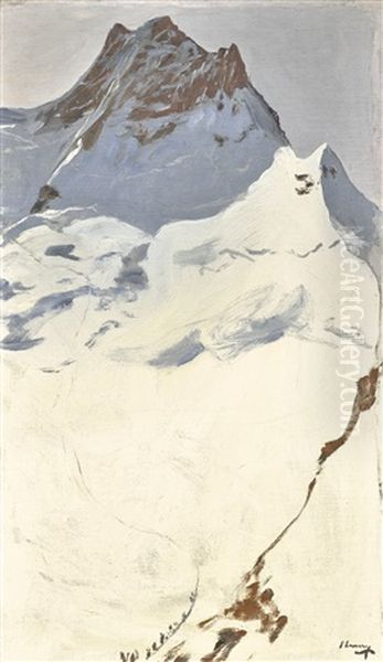 The Summit Of The Jungfrau Oil Painting by John Lavery