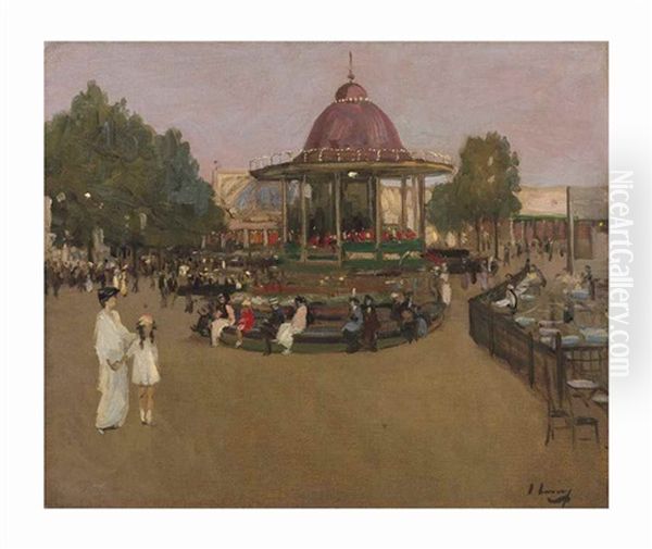 Twilight, Earl's Court Oil Painting by John Lavery