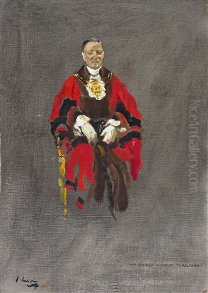 Mr Sheriff, W. Lacon Threlford Oil Painting by John Lavery