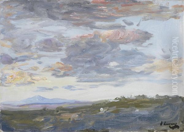 Evening Tangier Looking Towards Algeciras by John Lavery