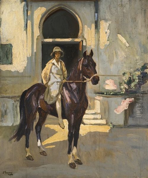 Alice On Sultan, Tangier Oil Painting by John Lavery