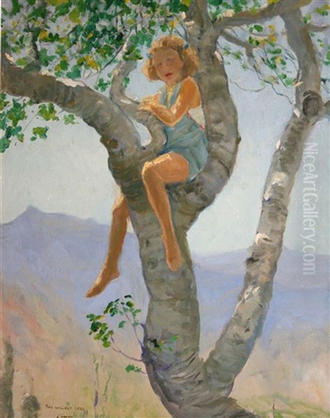 The Walnut Tree Oil Painting by John Lavery