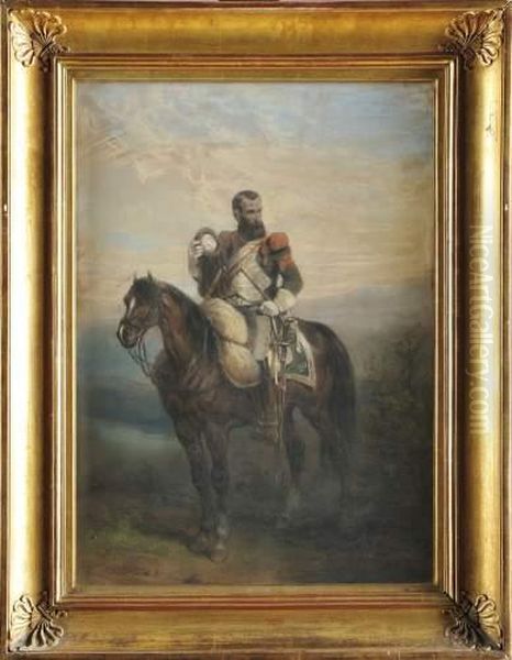 Sapeur Du 20eme Regiment De Dragons Oil Painting by Joseph-Louis Hippolyte Bellange