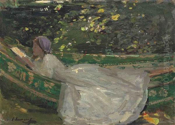 The Green Hammock Oil Painting by John Lavery