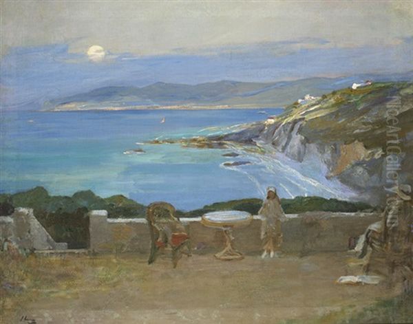 The Rising Moon, Tangier Oil Painting by John Lavery