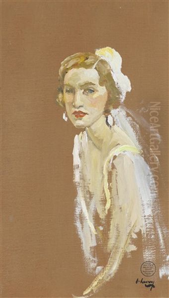 Mrs. Leo D'erlanger Oil Painting by John Lavery