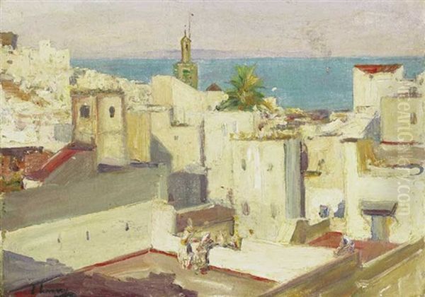 The House-tops, Tangier Oil Painting by John Lavery