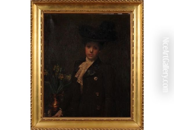 Mrs Ethel Marquis, Nee Peacock Oil Painting by John Lavery