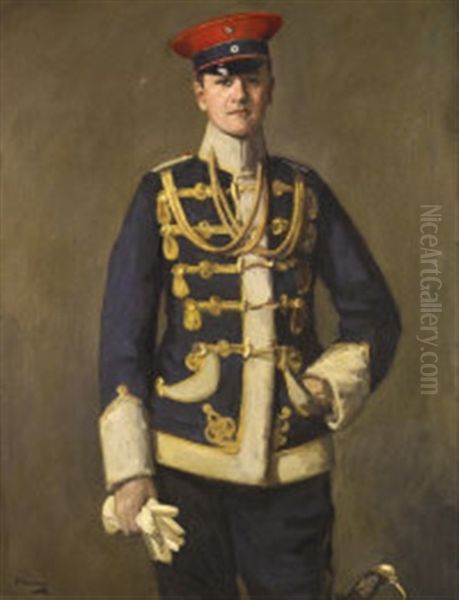 Der Kleine Lieutenant: Portrait Of Hans Herwarth Von Bittenfeld by John Lavery