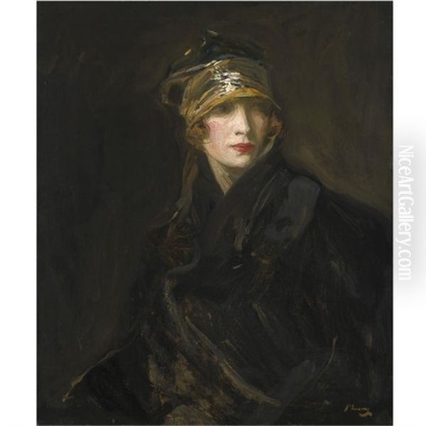 The Gold Turban Oil Painting by John Lavery