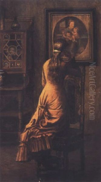 Pious Reflections Oil Painting by John Lavery