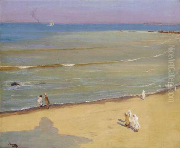 Morning After The Storm, The Beach, Tangier by John Lavery