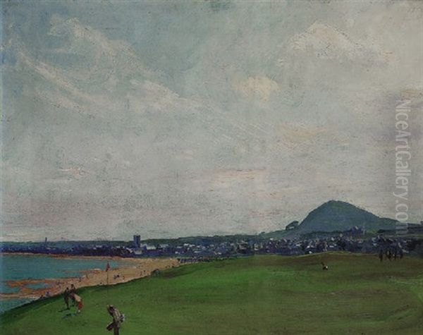 The First Green, North Berwick Oil Painting by John Lavery