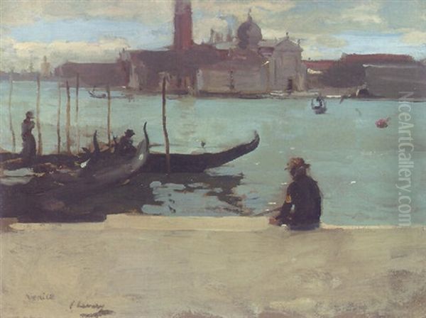 San Giorgio Maggiore From The Riva Dei Schiavoni, Venice by John Lavery