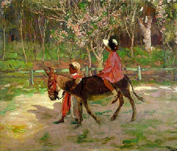 A Garden In Morocco Oil Painting by John Lavery