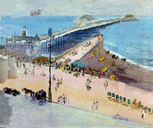 Brighton From The Royal Albion Oil Painting by John Lavery