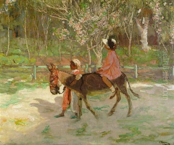 A Garden In Morocco Oil Painting by John Lavery