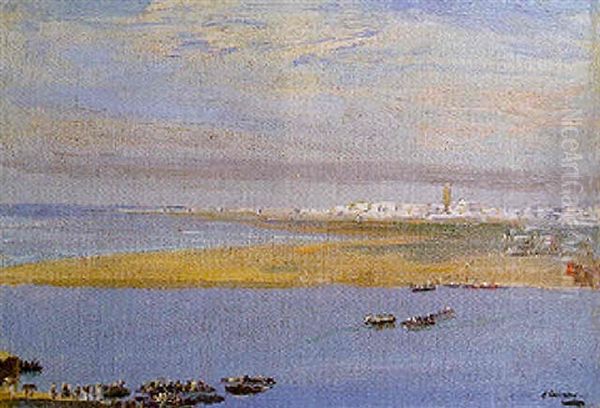 The Ferry, Rabat Oil Painting by John Lavery