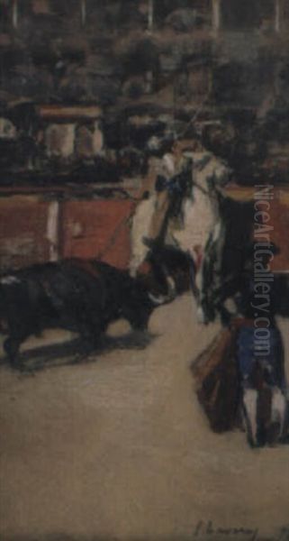 The Bullfight Oil Painting by John Lavery