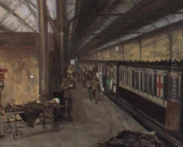 The Ambulance Train Oil Painting by John Lavery