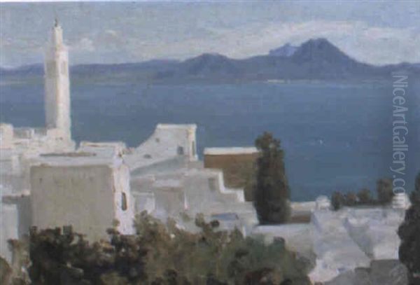 Sidi-bu-said, Tunis Oil Painting by John Lavery