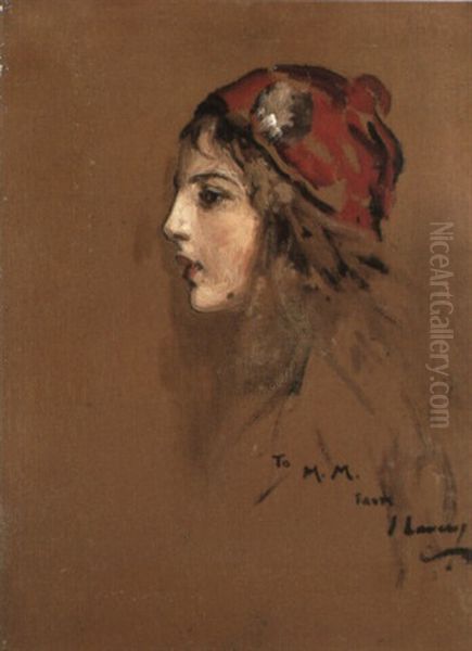 Portrait Of Mary Mond Oil Painting by John Lavery