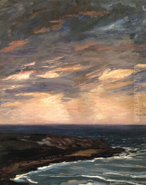 Sunset-the Caravan Oil Painting by John Lavery