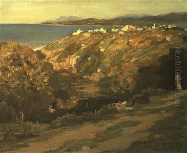 Hazel And Alice, Tangier Oil Painting by John Lavery