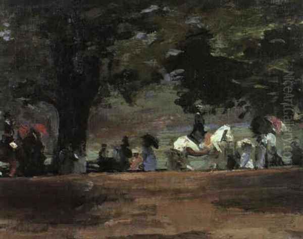 Rotton Row, Hyde Park No. 1 Oil Painting by John Lavery