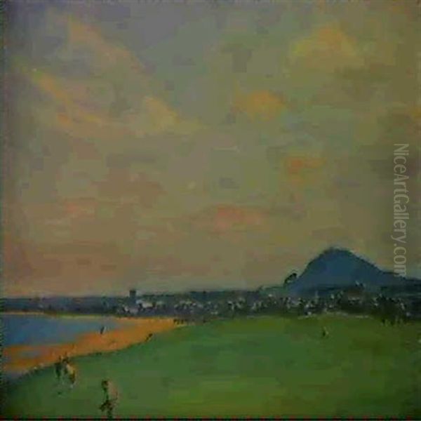 The First Green, North Berwick Oil Painting by John Lavery