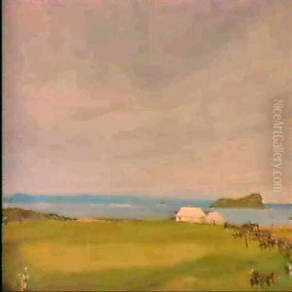 The First Tee, North Berwick Oil Painting by John Lavery