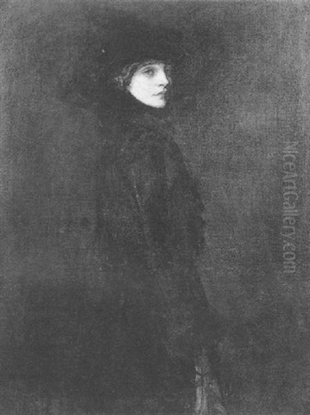 A Lady In Black Velvet by John Lavery