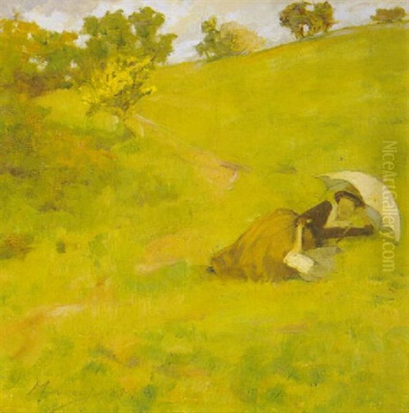 Summer Afternoon Oil Painting by John Lavery