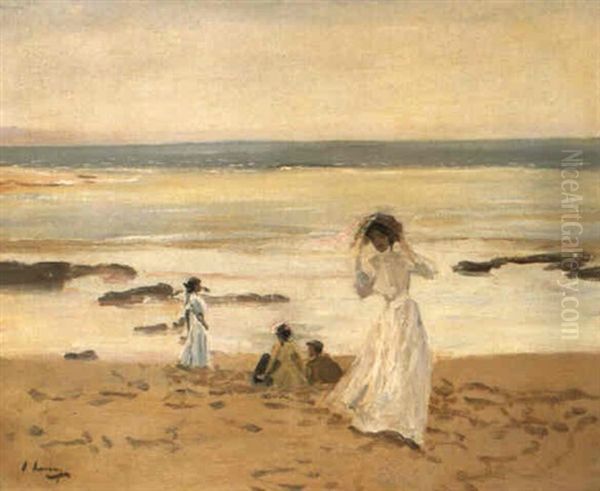 A Summer Evening Oil Painting by John Lavery