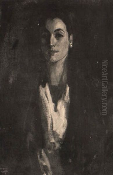 Portrait Of Maria Carmi Oil Painting by John Lavery