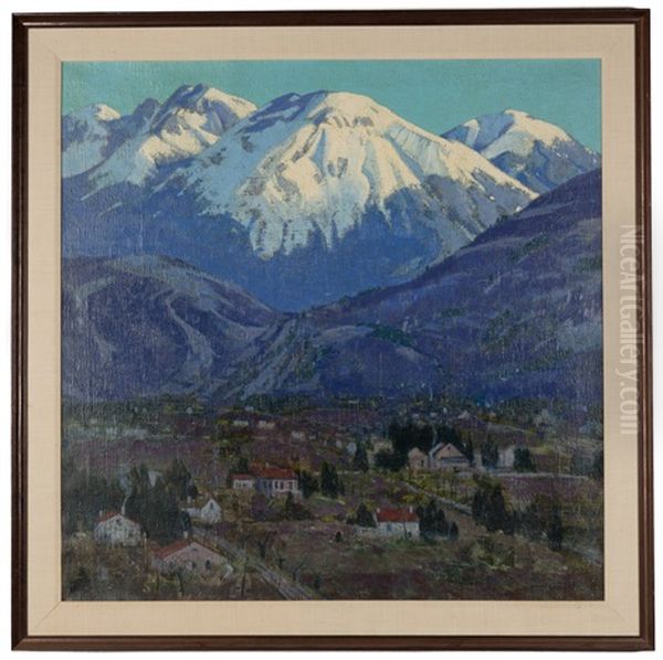 Grenoble Valley Oil Painting by Carl Lawless