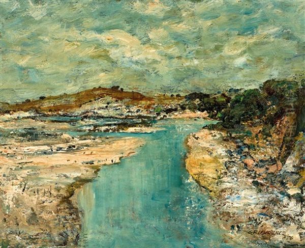 Landscape, Victor Harbour Oil Painting by George Lawrence